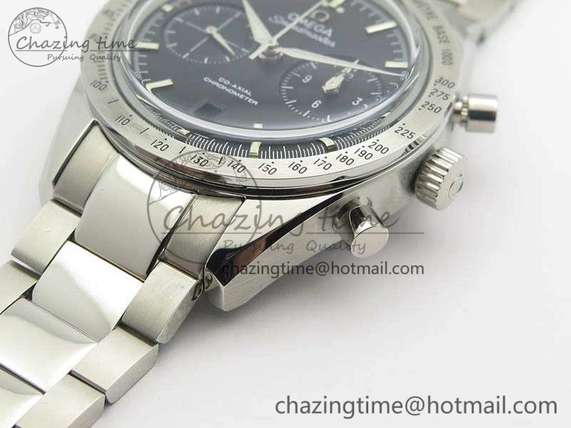 Speedmaster ’57 Co-Axial OMF 1:1 Best Edition Black Dial White Markers On SS Bracelet A9300