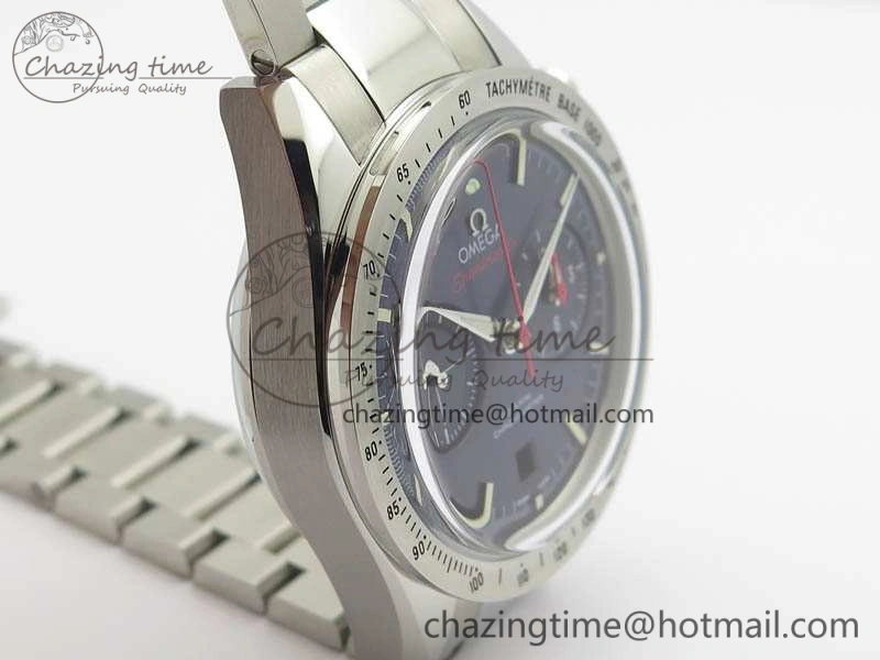 Speedmaster ’57 Co-Axial OMF 1:1 Best Edition Blue Dial White Markers On SS Bracelet A9300