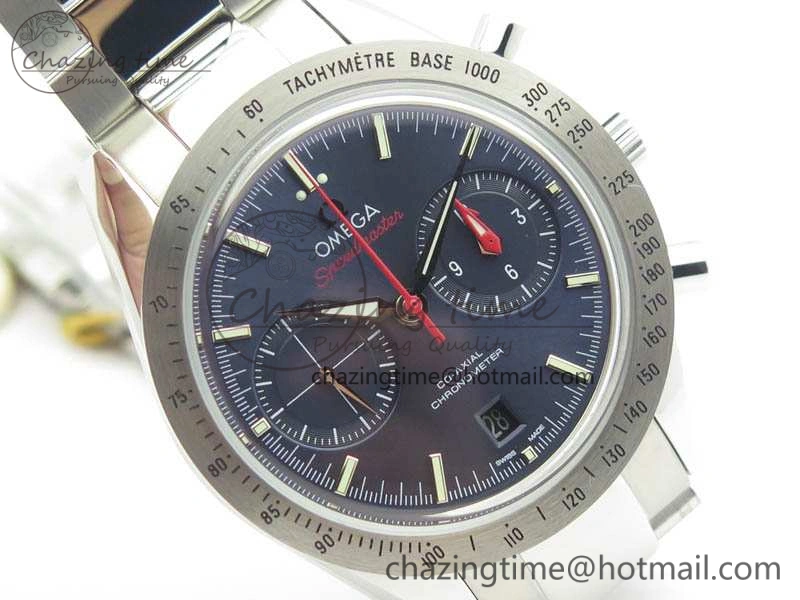 Speedmaster ’57 Co-Axial OMF 1:1 Best Edition Blue Dial White Markers On SS Bracelet A9300
