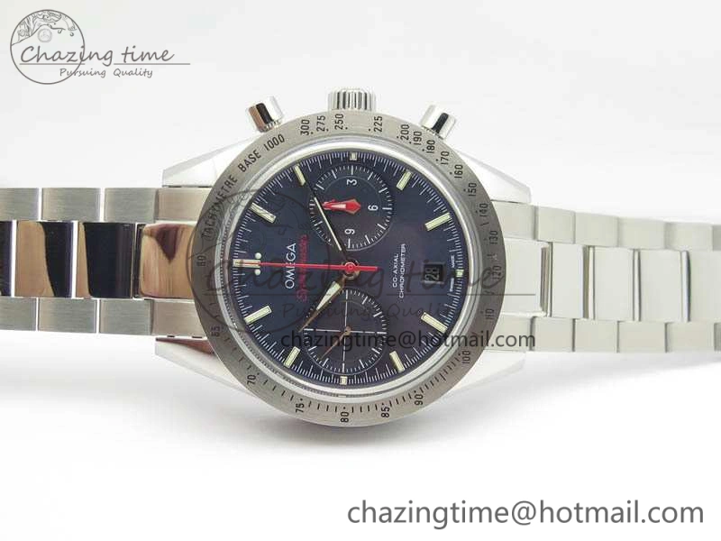 Speedmaster ’57 Co-Axial OMF 1:1 Best Edition Blue Dial White Markers On SS Bracelet A9300