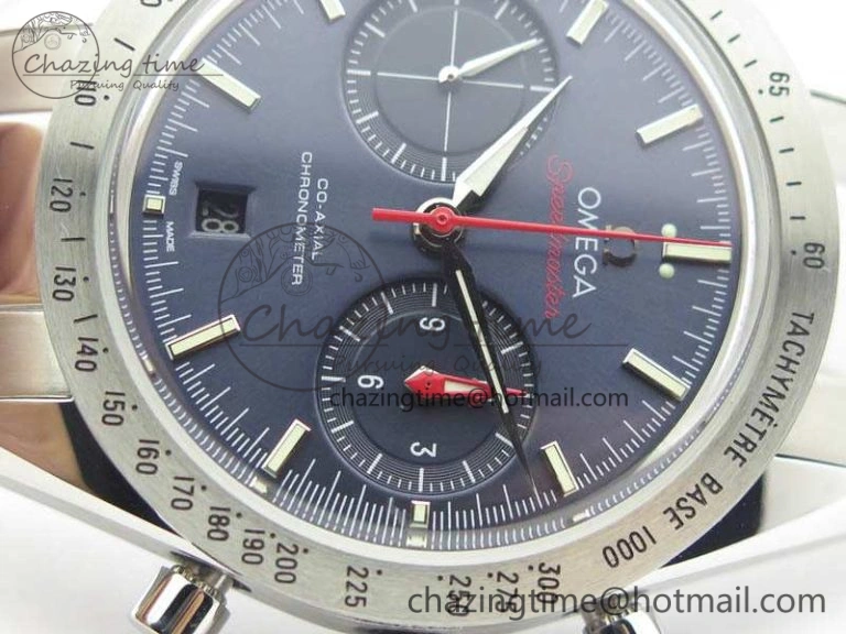 Speedmaster ’57 Co-Axial OMF 1:1 Best Edition Blue Dial White Markers On SS Bracelet A9300