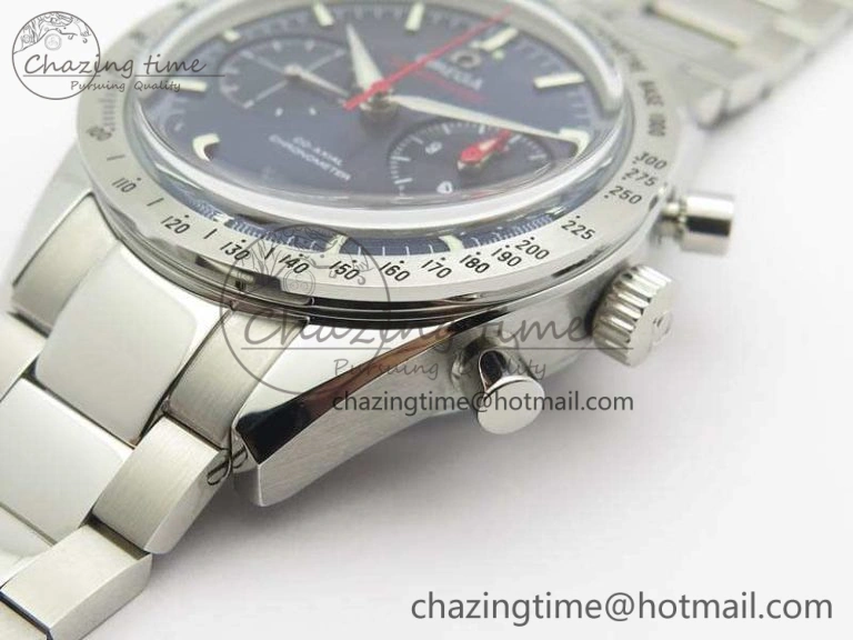 Speedmaster ’57 Co-Axial OMF 1:1 Best Edition Blue Dial White Markers On SS Bracelet A9300