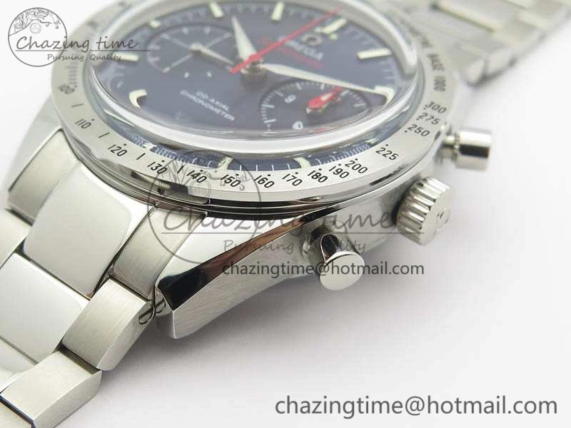 Speedmaster ’57 Co-Axial OMF 1:1 Best Edition Blue Dial White Markers On SS Bracelet A9300