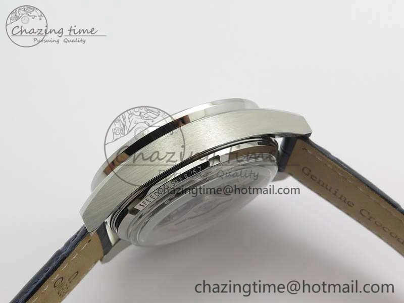 Speedmaster ’57 Co-Axial OMF 1:1 Best Edition White Dial Blue Markers A9300 (Free Leather Strap)