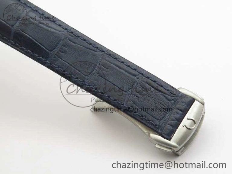 Speedmaster ’57 Co-Axial OMF 1:1 Best Edition White Dial Blue Markers A9300 (Free Leather Strap)