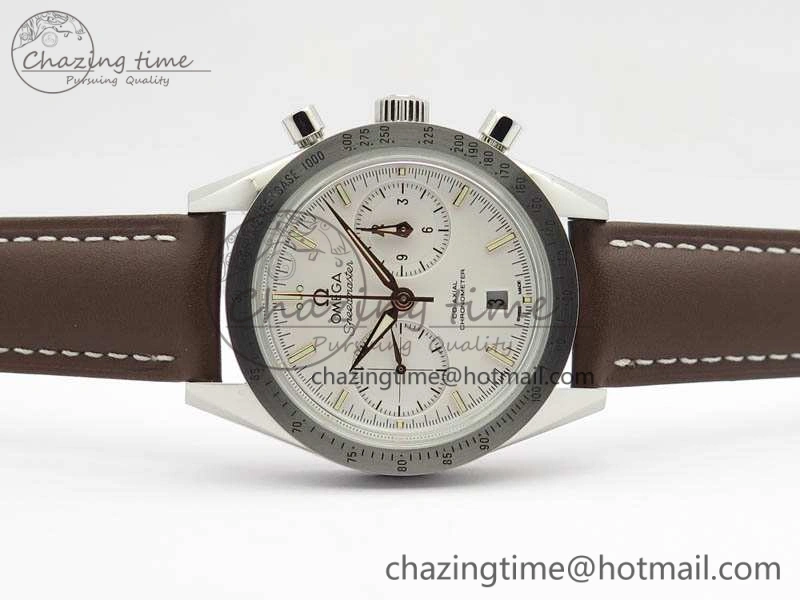 Speedmaster ’57 Co-Axial OMF 1:1 Best Edition White Dial RG Markers A9300 (Free Leather Strap)