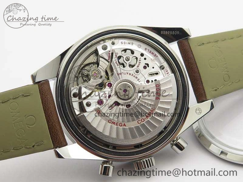Speedmaster ’57 Co-Axial OMF 1:1 Best Edition White Dial RG Markers A9300 (Free Leather Strap)