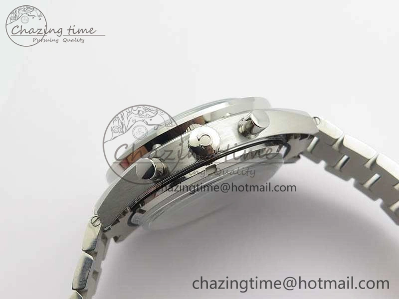 Speedmaster ’57 Co-Axial OMF 1:1 Best Edition White Dial RG Markers On SS Bracelet A9300