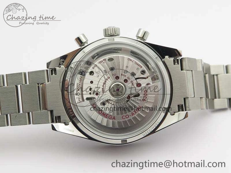 Speedmaster ’57 Co-Axial OMF 1:1 Best Edition White Dial RG Markers On SS Bracelet A9300