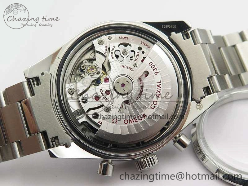 Speedmaster ’57 Co-Axial OMF 1:1 Best Edition White Dial RG Markers On SS Bracelet A9300