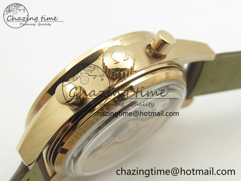 Speedmaster ’57 Co-Axial RG OMF 1:1 Best Edition White Dial On Leather Strap A9300 (Free Leather Strap)