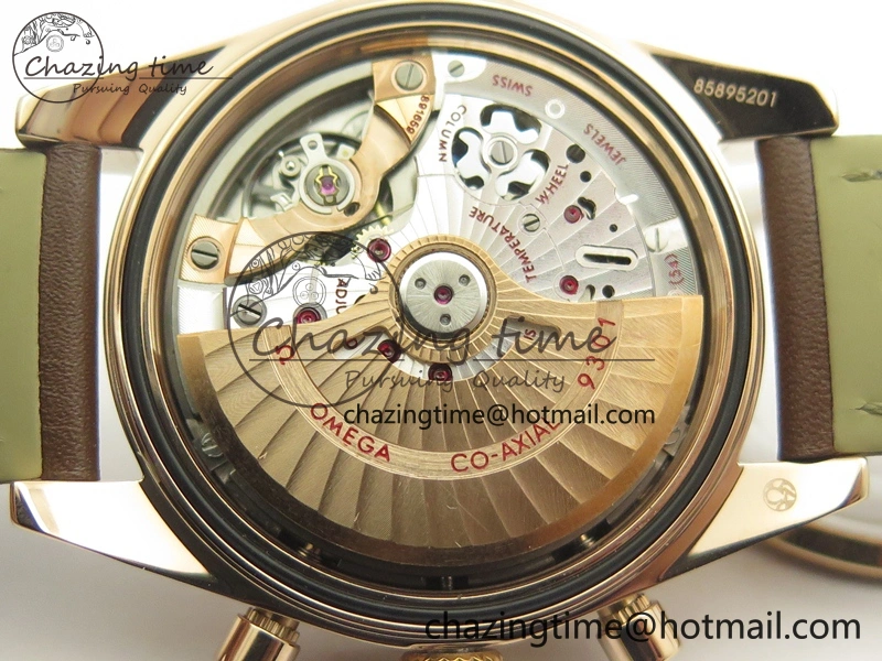 Speedmaster ’57 Co-Axial RG OMF 1:1 Best Edition White Dial On Leather Strap A9300 (Free Leather Strap)