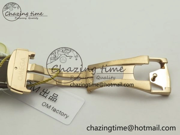 Speedmaster ’57 Co-Axial RG OMF 1:1 Best Edition White Dial On Leather Strap A9300 (Free Leather Strap)