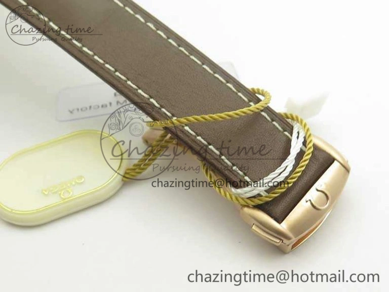 Speedmaster ’57 Co-Axial SS RG OMF 1:1 Best Edition White Dial On Leather Strap A9300 (Free Leather Strap)