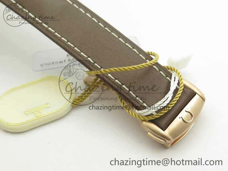 Speedmaster ’57 Co-Axial SS RG OMF 1:1 Best Edition White Dial On Leather Strap A9300 (Free Leather Strap)