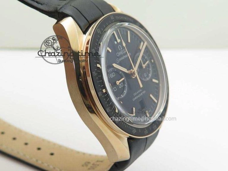 Speedmaster ’57 RG Chrono AXF Best Edition On Black Leather Strap A7750