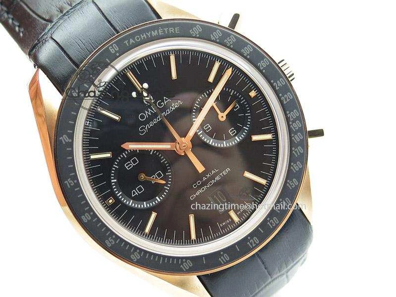Speedmaster ’57 RG Chrono AXF Best Edition On Black Leather Strap A7750