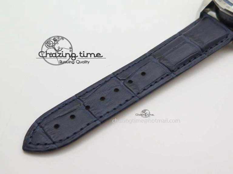 Speedmaster ’57 SS Chrono AXF Best Edition Blue Dial on Blue Leather Strap A7750