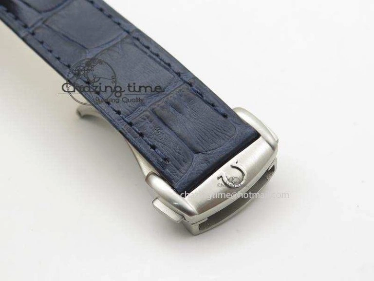 Speedmaster ’57 SS Chrono AXF Best Edition Blue Dial on Blue Leather Strap A7750