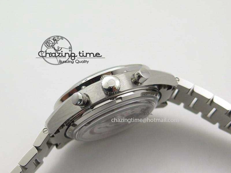 Speedmaster ’57 SS Chrono AXF Best Edition Blue Dial on SS Bracelet A7750 (Free Leather Strap)