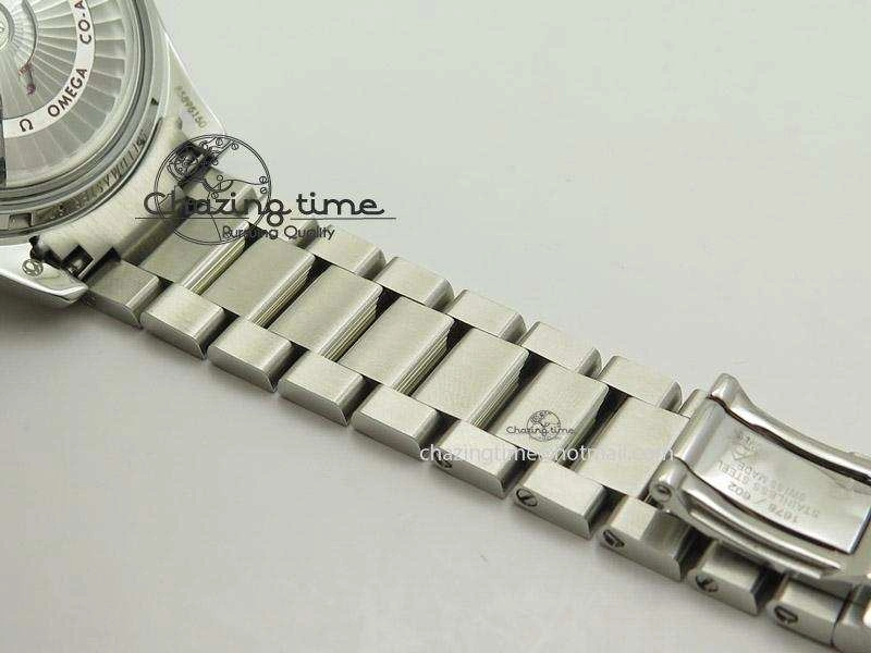 Speedmaster ’57 SS Chrono AXF Best Edition Blue Dial on SS Bracelet A7750 (Free Leather Strap)