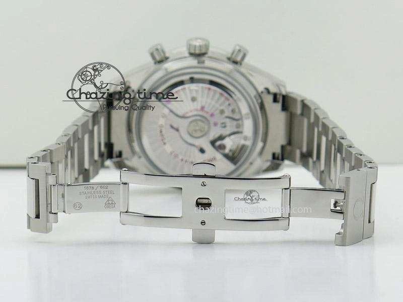 Speedmaster ’57 SS Chrono AXF Best Edition Blue Dial on SS Bracelet A7750 (Free Leather Strap)