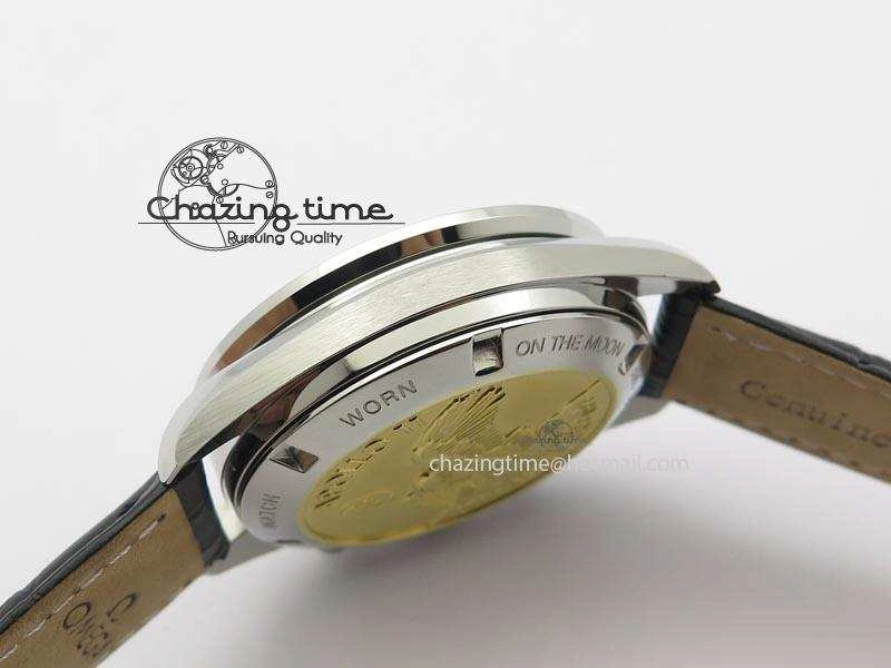 Speedmaster Apollo 11 On Black Leather Strap Manual Winding Chrono Movement