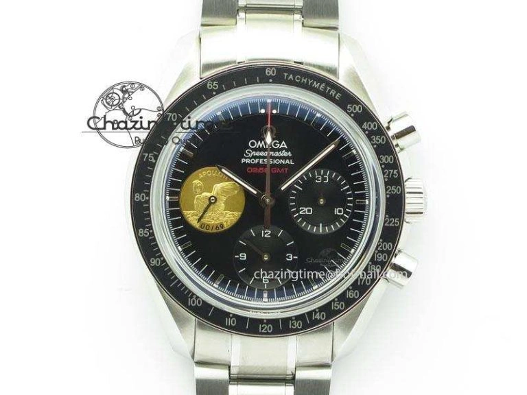 Speedmaster Apollo 11 On SS Bracelet Manual Winding Chrono Movement