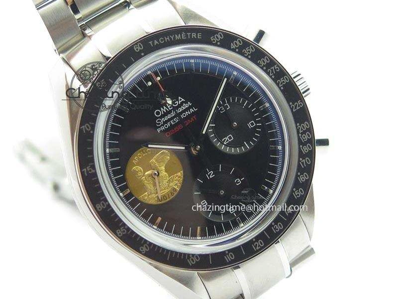 Speedmaster Apollo 11 On SS Bracelet Manual Winding Chrono Movement