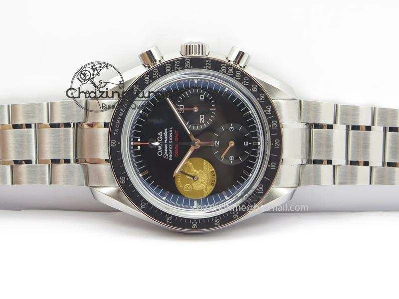 Speedmaster Apollo 11 On SS Bracelet Manual Winding Chrono Movement