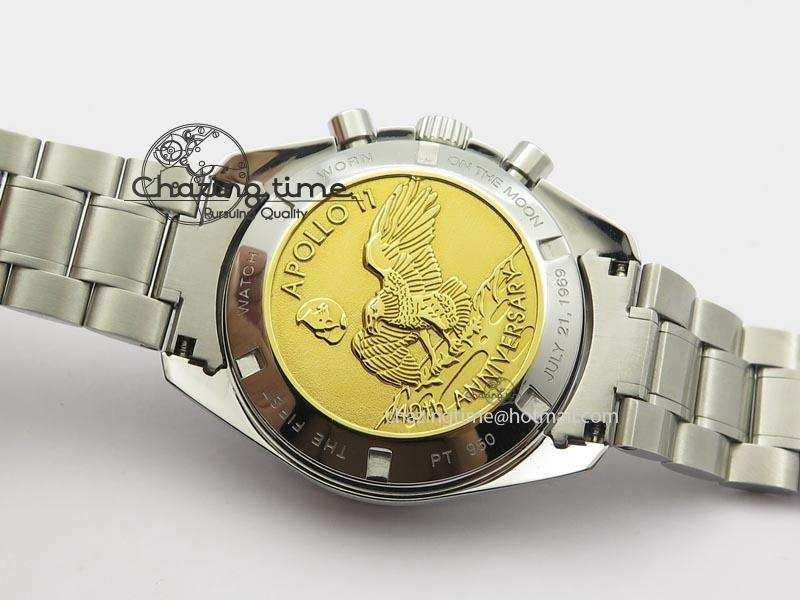 Speedmaster Apollo 11 On SS Bracelet Manual Winding Chrono Movement