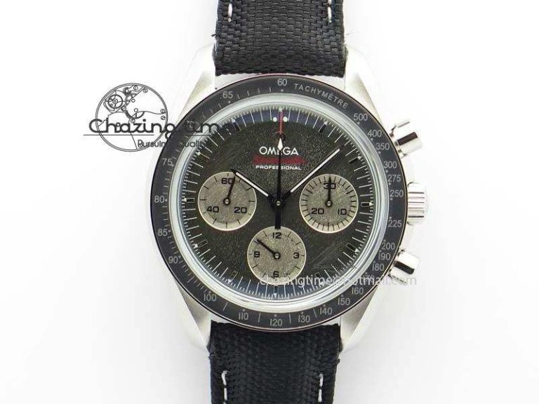 Speedmaster Apollo XVII Gray Dial On Black Nylon Strap Manual Winding Chrono Movement