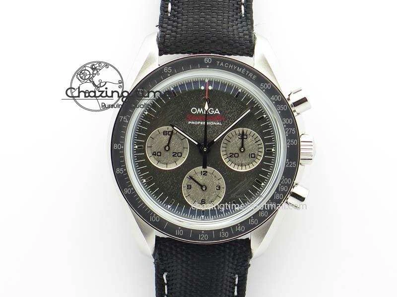 Speedmaster Apollo XVII Gray Dial On Black Nylon Strap Manual Winding Chrono Movement