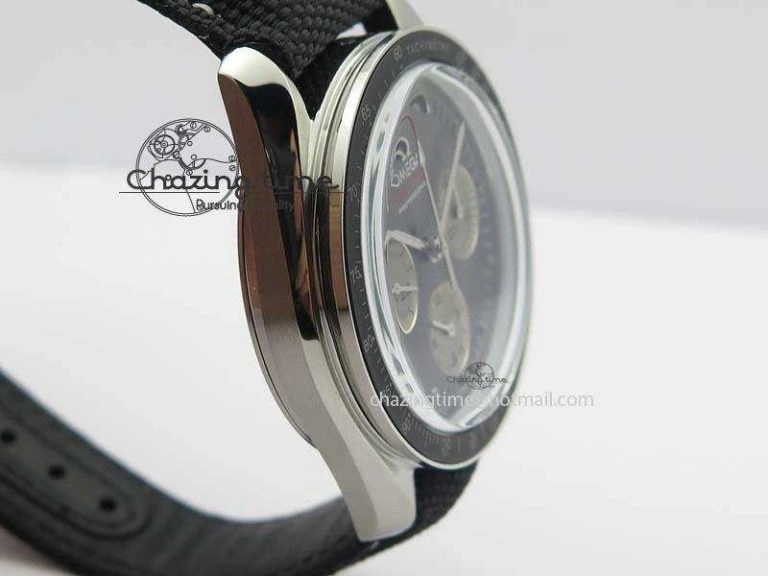 Speedmaster Apollo XVII Gray Dial On Black Nylon Strap Manual Winding Chrono Movement