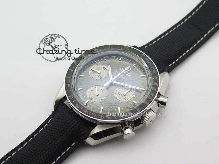 Speedmaster Apollo XVII Gray Dial On Black Nylon Strap Manual Winding Chrono Movement