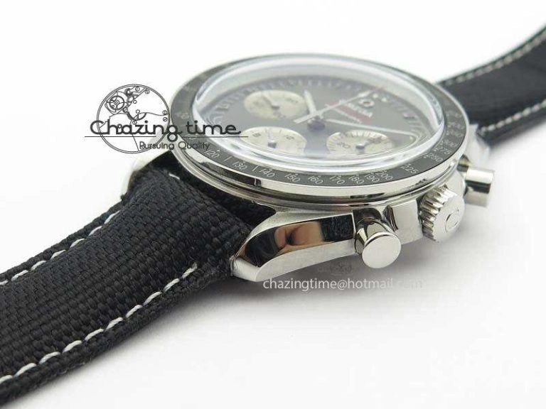 Speedmaster Apollo XVII Gray Dial On Black Nylon Strap Manual Winding Chrono Movement