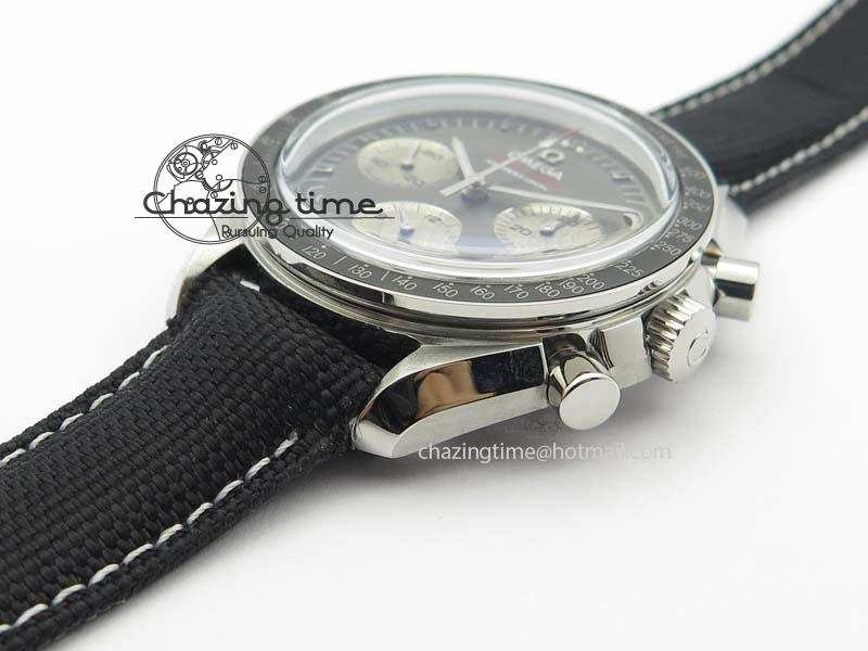 Speedmaster Apollo XVII Gray Dial On Black Nylon Strap Manual Winding Chrono Movement