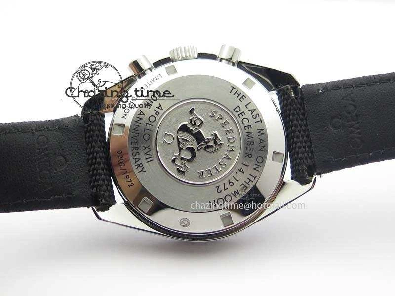 Speedmaster Apollo XVII Gray Dial On Black Nylon Strap Manual Winding Chrono Movement