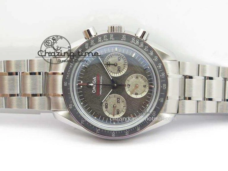 Speedmaster Apollo XVII Gray Dial On SS Bracelet Manual Winding Chrono Movement