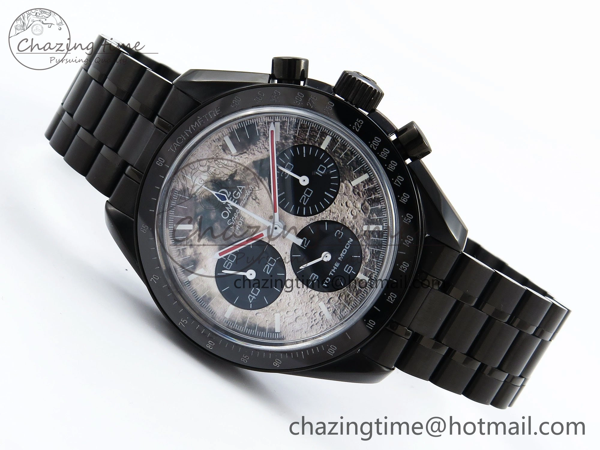 Speedmaster Black Benom PVD Moon RMF Best Edition on PVD Bracelet Lemania HW