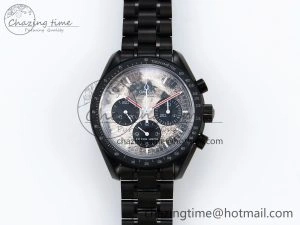 Speedmaster Black Benom PVD Moon RMF Best Edition on PVD Bracelet Lemania HW