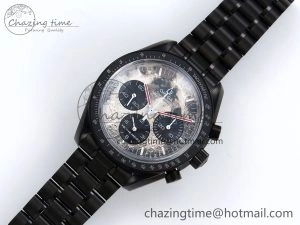 Speedmaster Black Benom PVD Moon RMF Best Edition on PVD Bracelet Lemania HW
