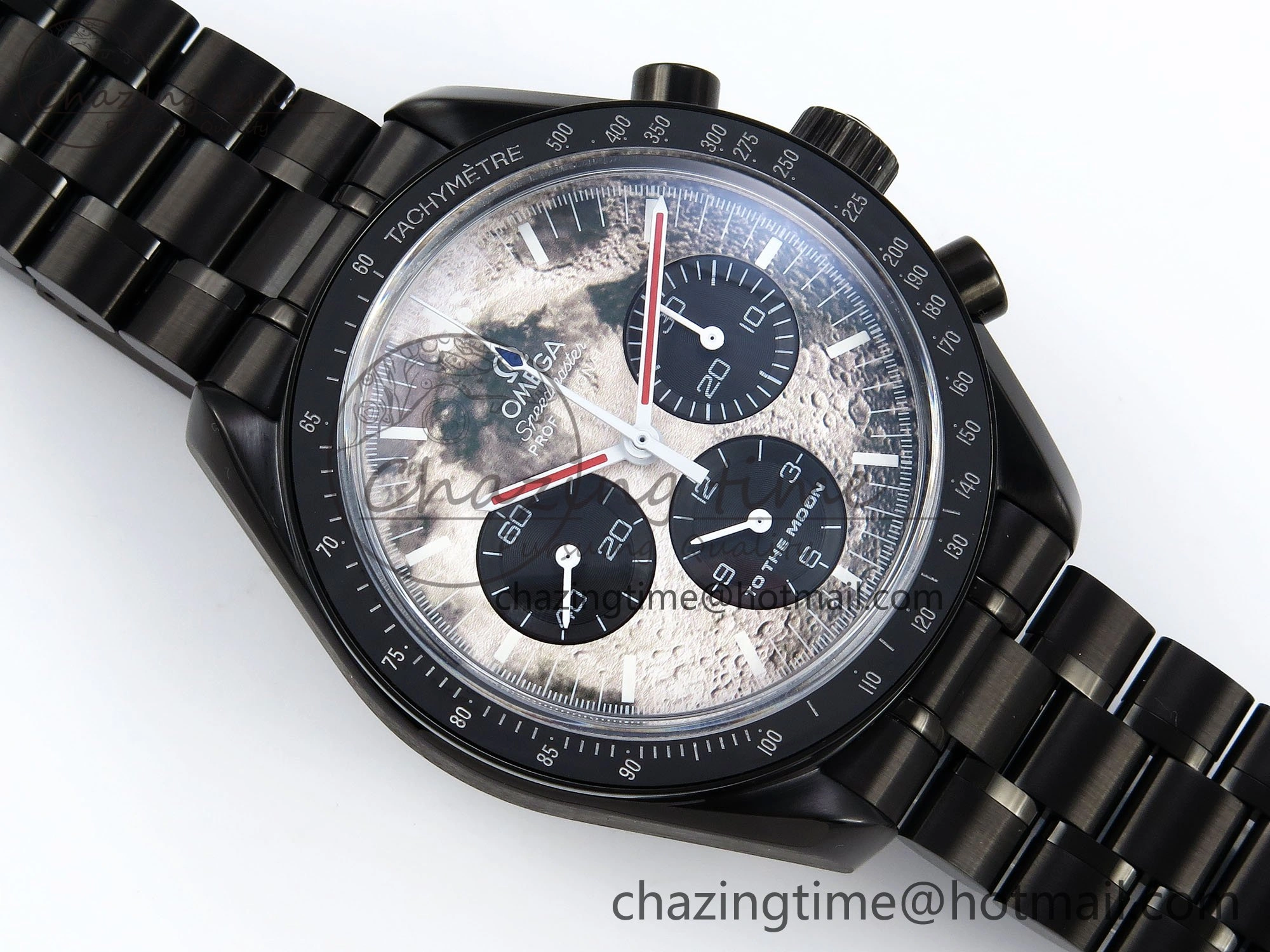 Speedmaster Black Benom PVD Moon RMF Best Edition on PVD Bracelet Lemania HW
