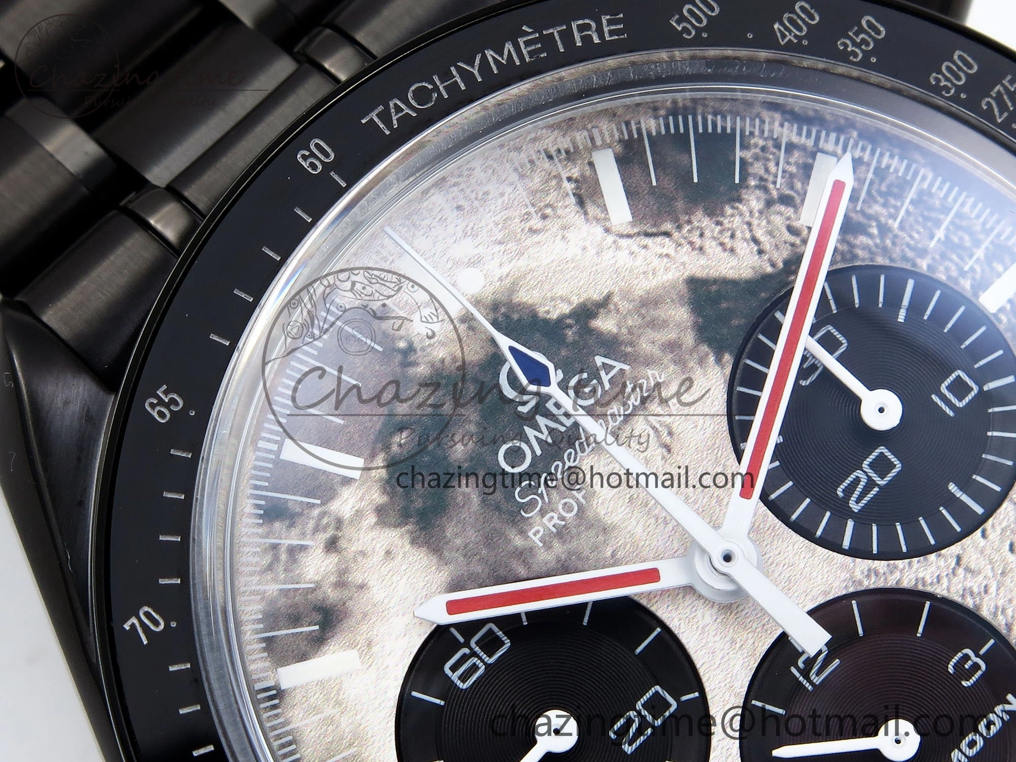 Speedmaster Black Benom PVD Moon RMF Best Edition on PVD Bracelet Lemania HW