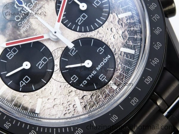 Speedmaster Black Benom PVD Moon RMF Best Edition on PVD Bracelet Lemania HW