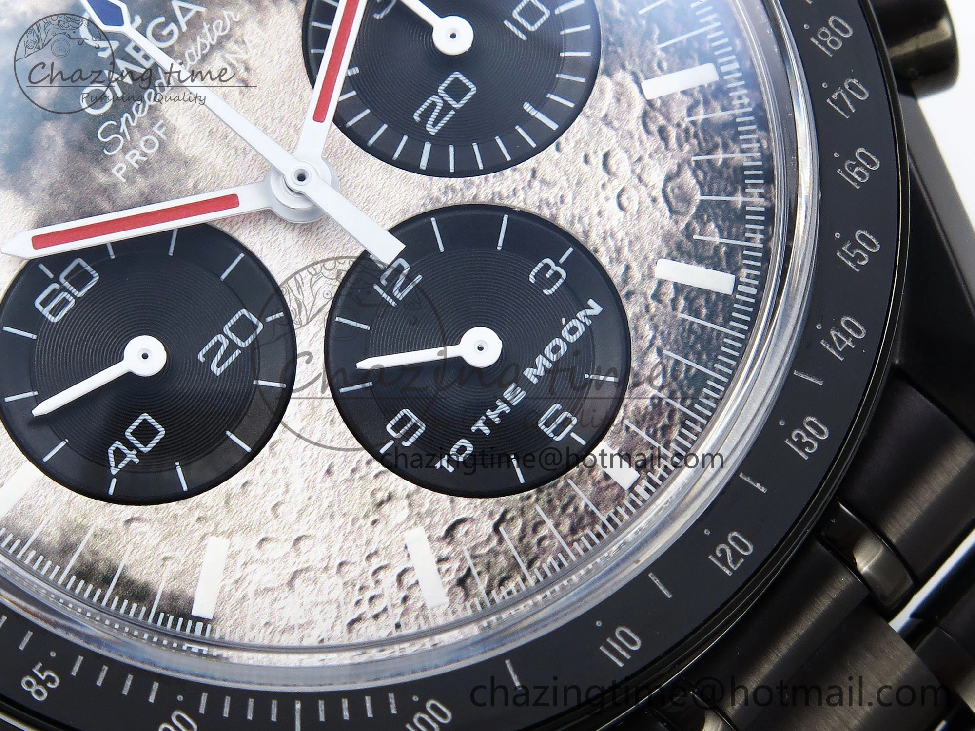 Speedmaster Black Benom PVD Moon RMF Best Edition on PVD Bracelet Lemania HW