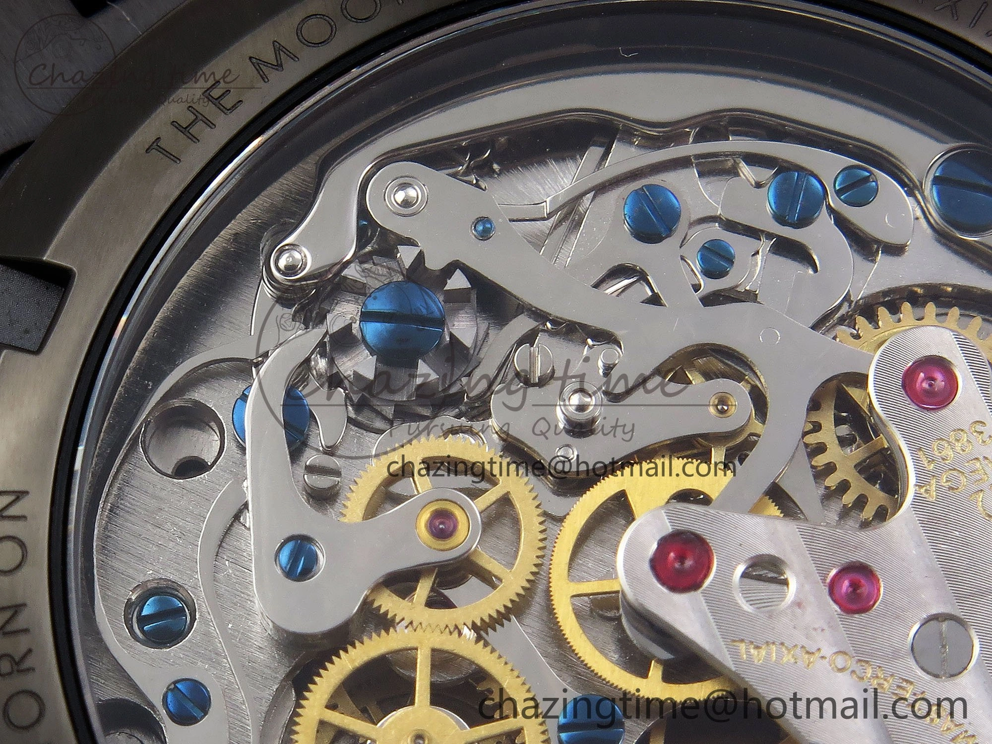 Speedmaster Black Benom PVD Saturn RMF Best Edition on PVD Bracelet Lemania HW