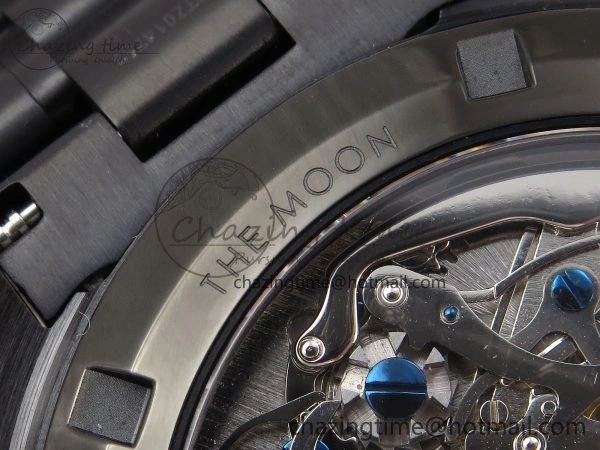 Speedmaster Black Benom PVD Saturn RMF Best Edition on PVD Bracelet Lemania HW