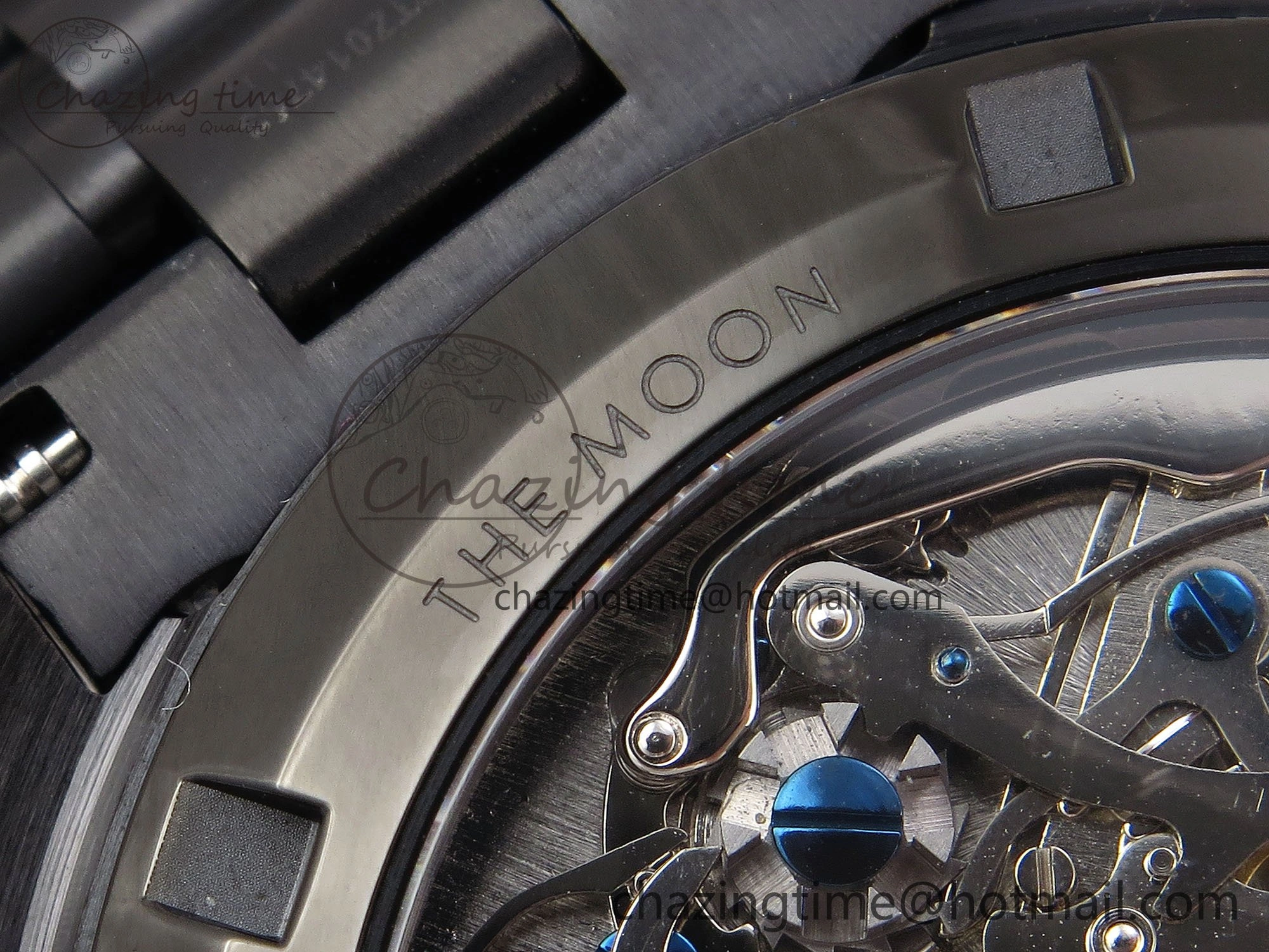 Speedmaster Black Benom PVD Saturn RMF Best Edition on PVD Bracelet Lemania HW