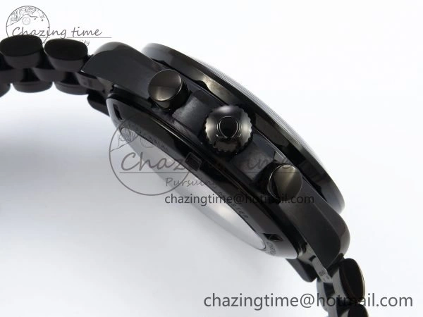 Speedmaster Black Benom PVD Saturn RMF Best Edition on PVD Bracelet Lemania HW